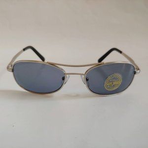 NWT Ture Vintage 90's Rectangle Metal Sport Sunglasses (S.Siver)